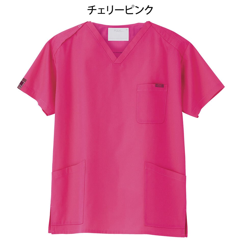 医療白衣スクラブ上下セット 男女兼用スクラブ7000SC ストレートパンツ6003SC スクラブポプリン フォーク リアル