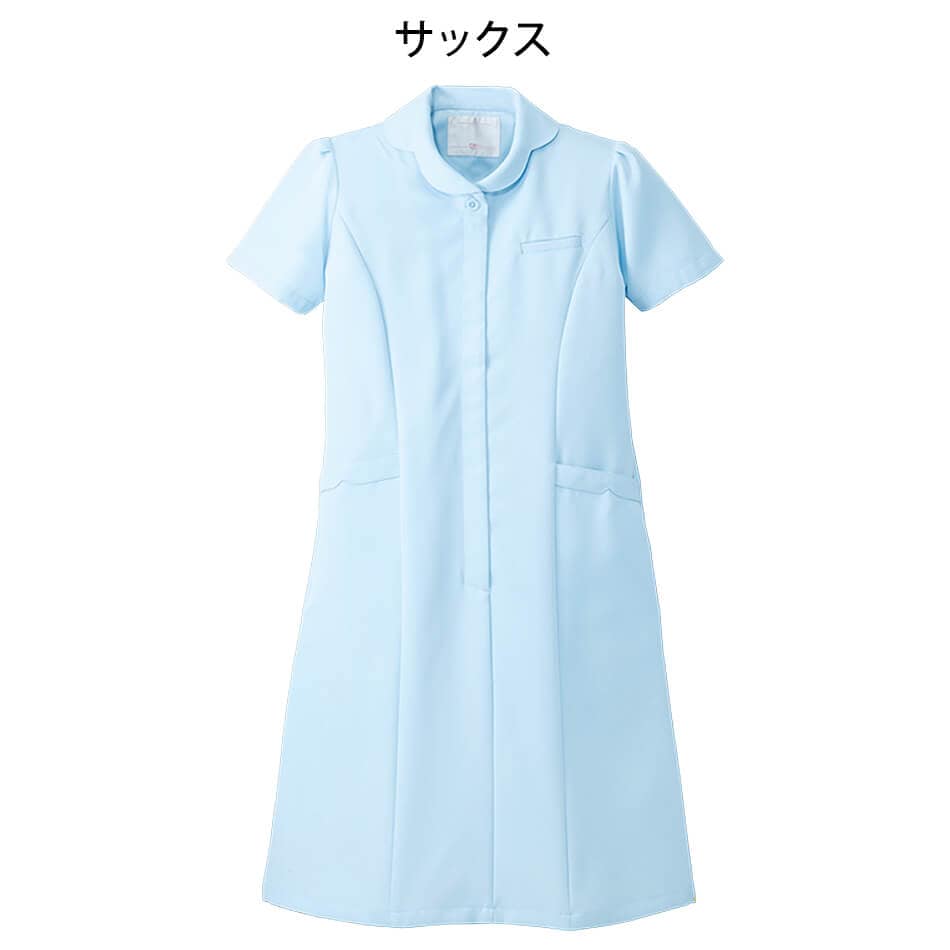 花形衿ワンピース