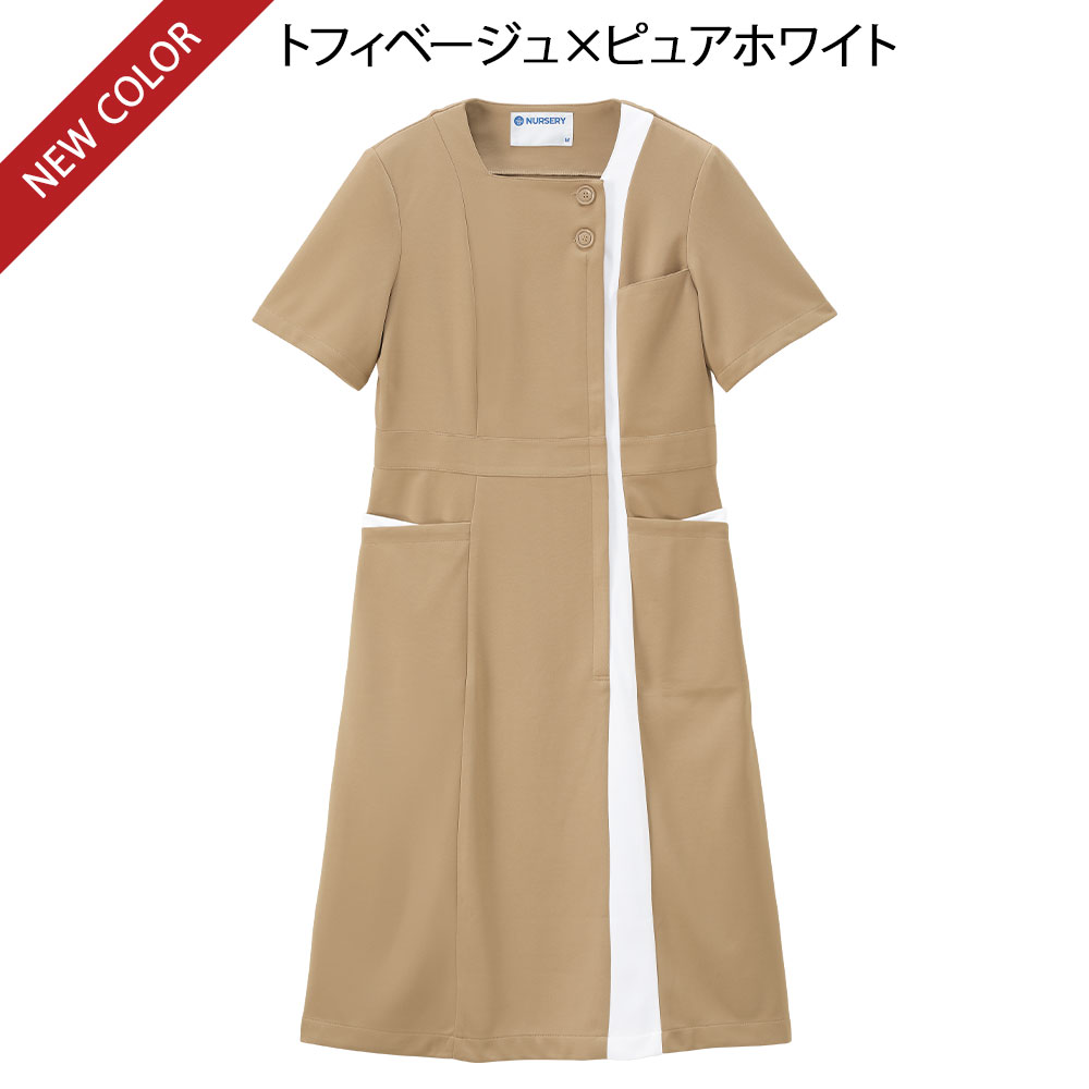 スクエアカラーワンピース