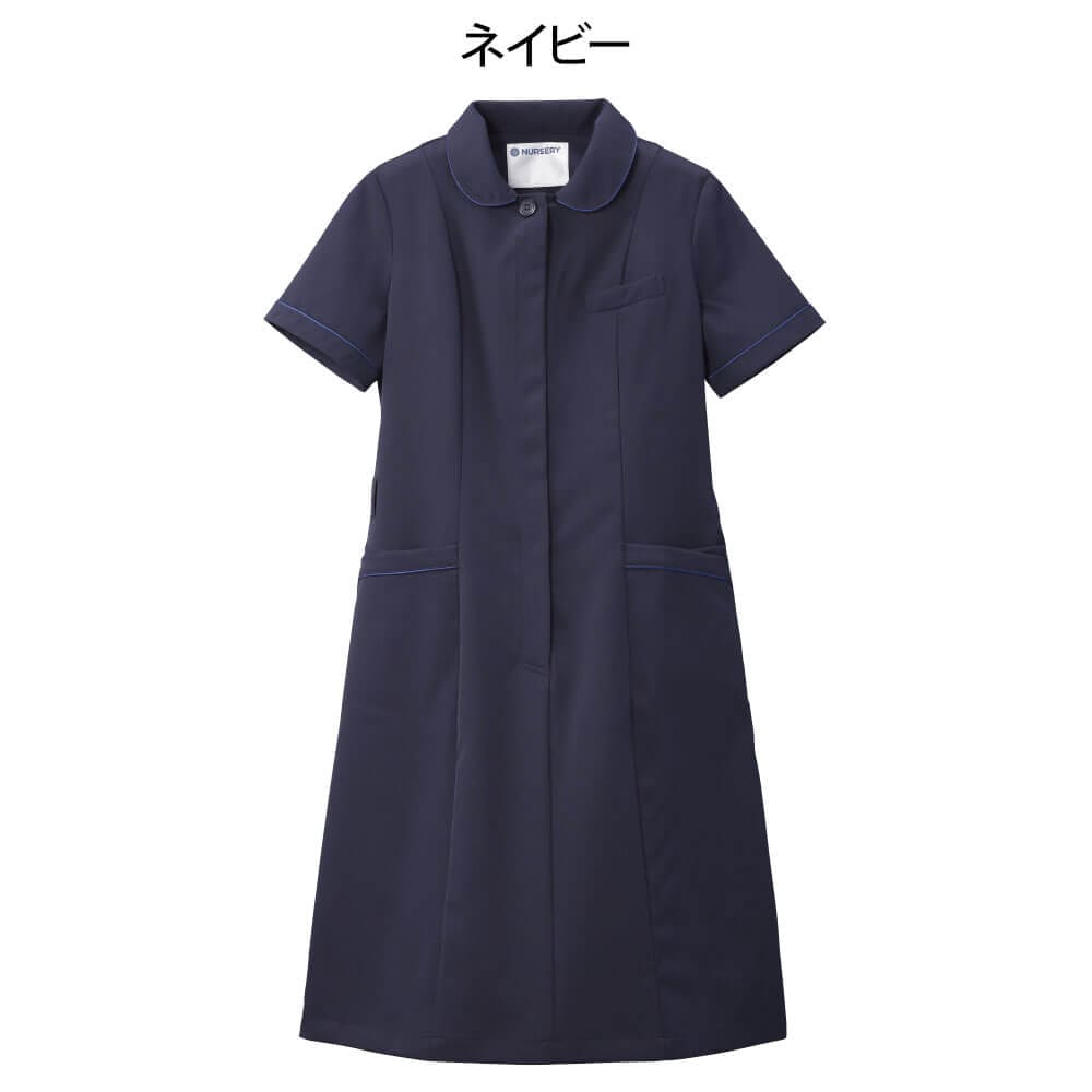 制電クールストレッチ パイピングワンピース