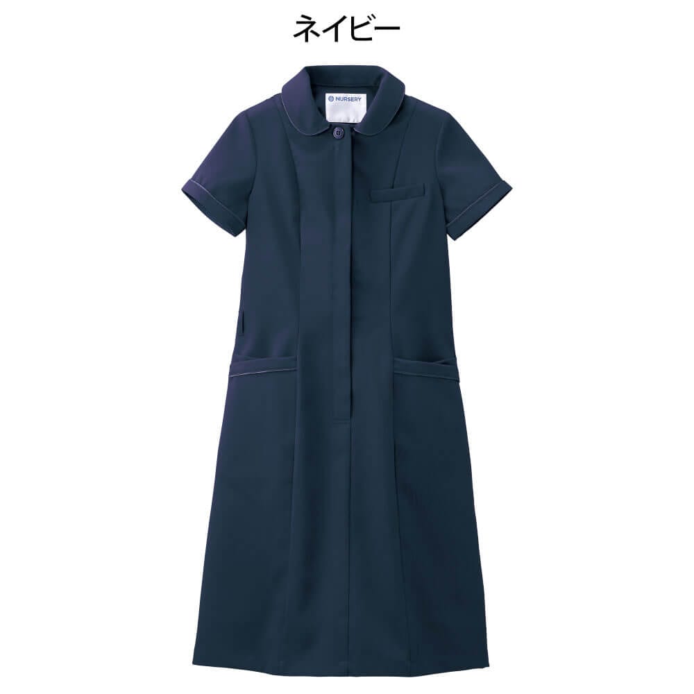 制電クールストレッチ パイピングワンピース(プチ)