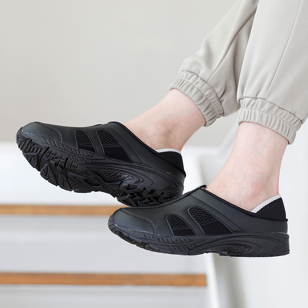 定番2Wayデイリーシューズ ブラック(4E/男女兼用)