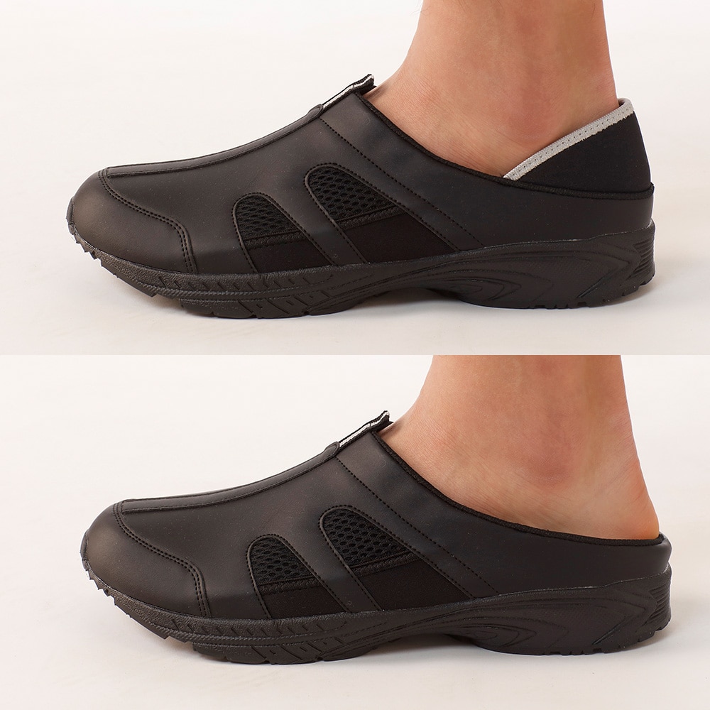 定番2Wayデイリーシューズ ブラック(4E/男女兼用)