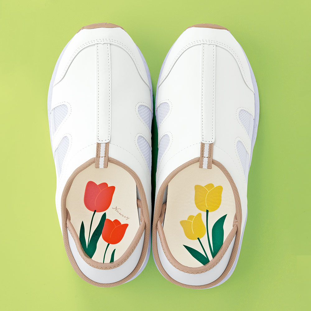 定番2Wayデイリーシューズ(4E/男女兼用)チューリップ