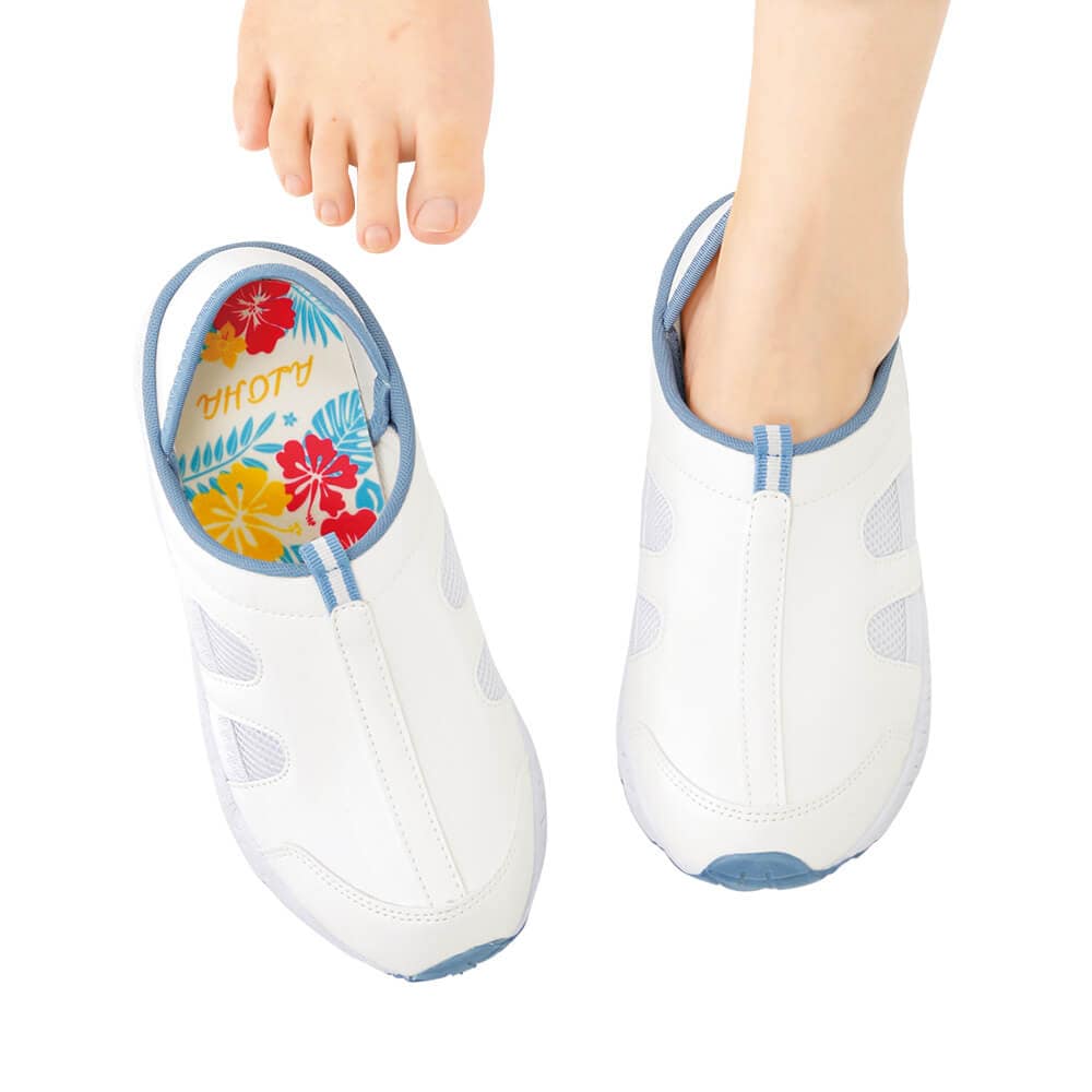 【キャンペーン価格】定番2Wayデイリーシューズ(4E/男女兼用)ハイビスカス