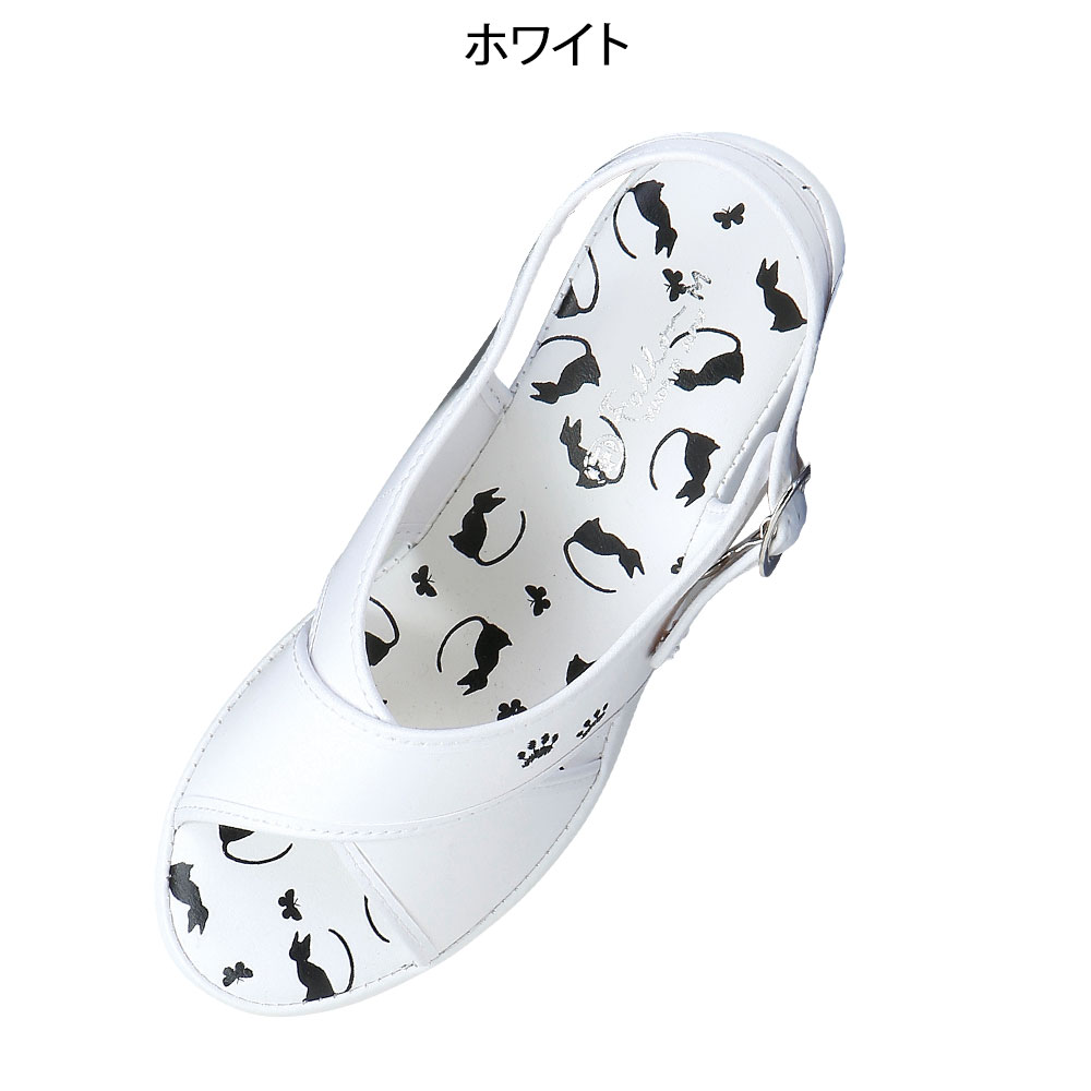ねこシルエットサンダル