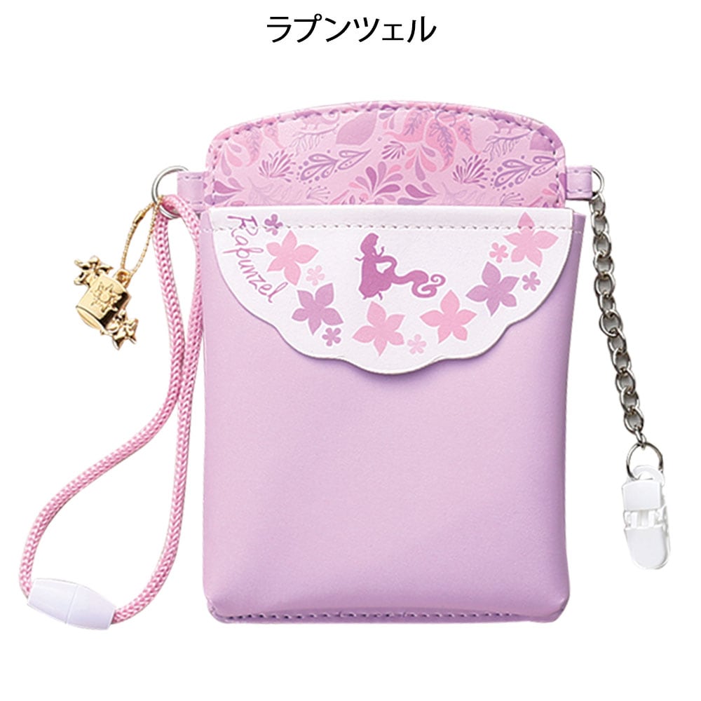 ディズニー 合皮マルチポーチ (チャーム付き)