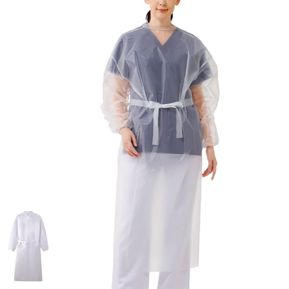 袖付き使い捨てエプロン