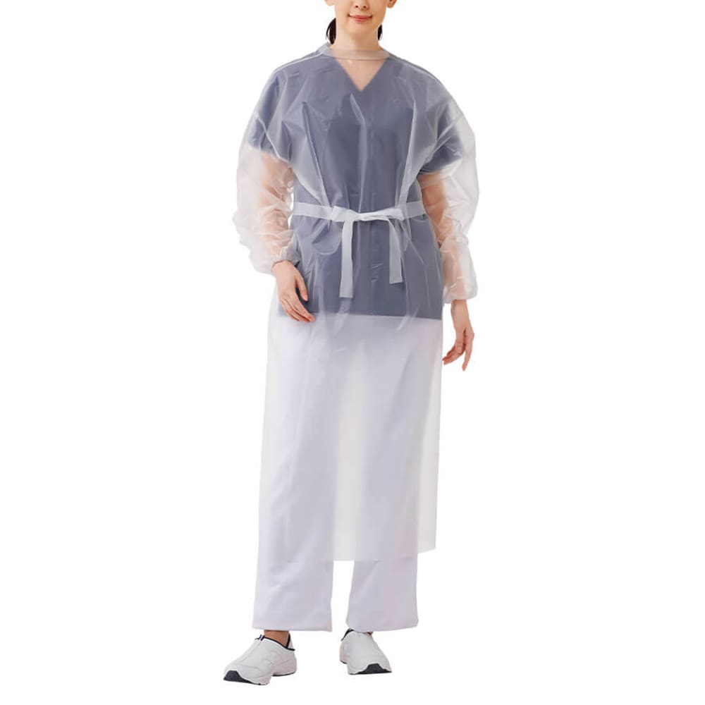 袖付き使い捨てエプロン
