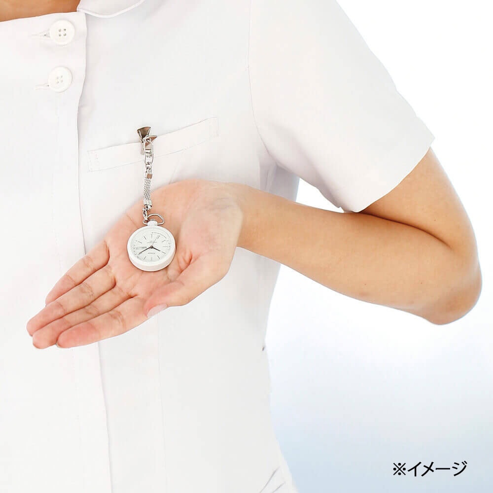 ALL WHITE ナースウォッチ(防水)