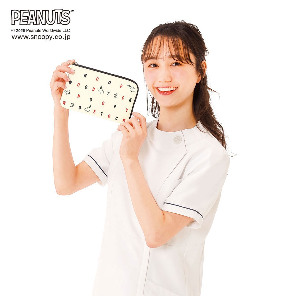 スヌーピー L字ファスナーマルチポーチ