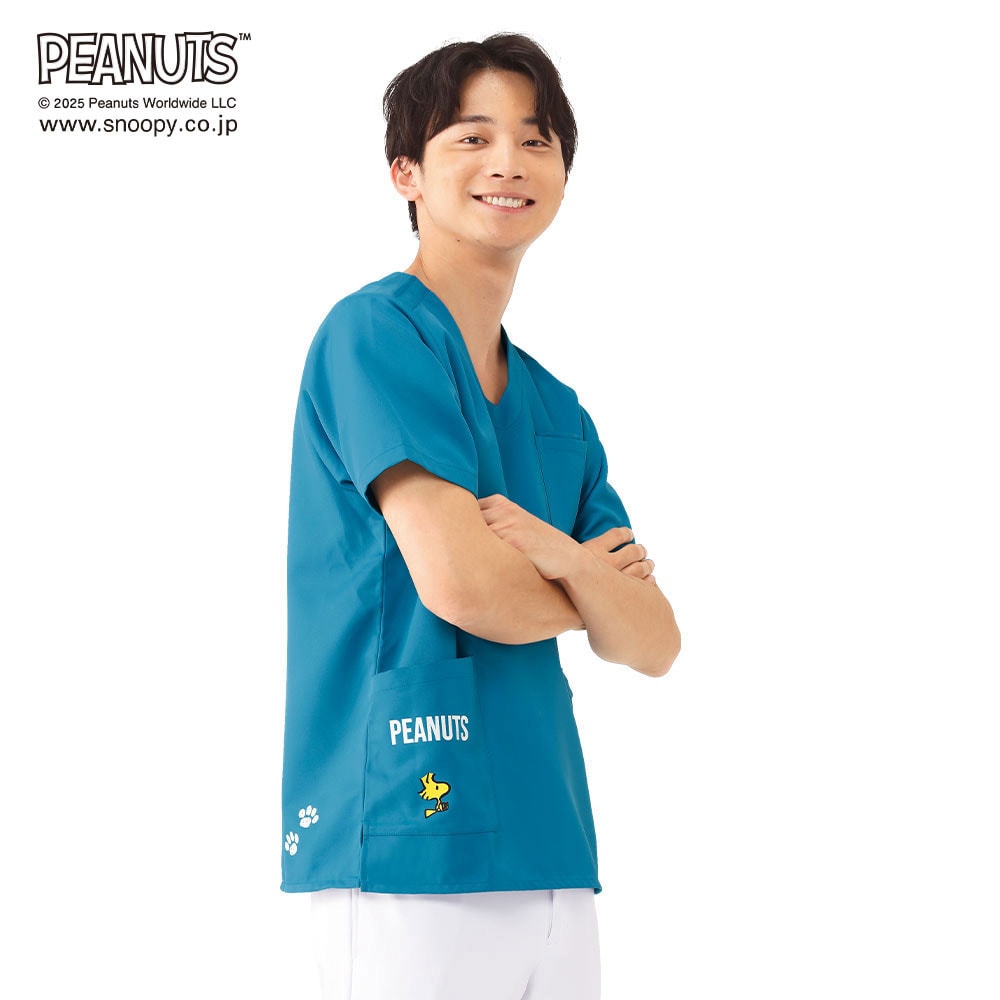 スヌーピー チャーム付きスクラブ (Unisex)