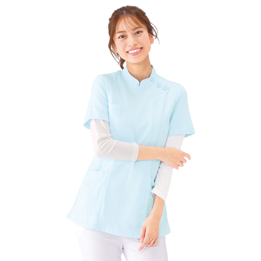 汗っかきさんのための 汗染み防止スクラブインナー(7分袖/男女兼用)