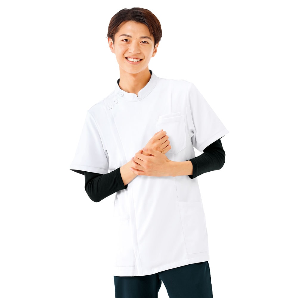 汗っかきさんのための 汗染み防止スクラブインナー(7分袖/男女兼用)
