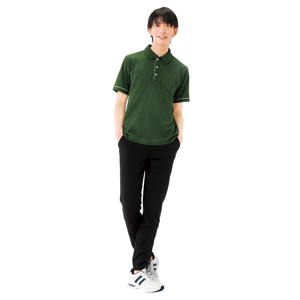 ほこりが落ちやすい チノ見えストレッチパンツ(メンズ)