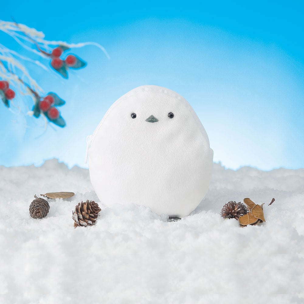 ポケットの中で飼えちゃうふわふわシマエナガポーチ