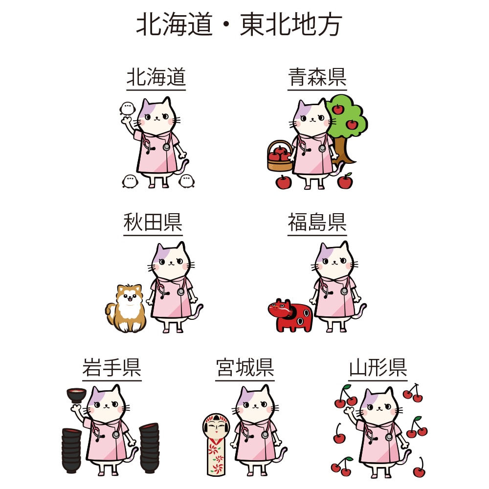 キャラぴた(47都道府県シリーズ) ミニサイズ