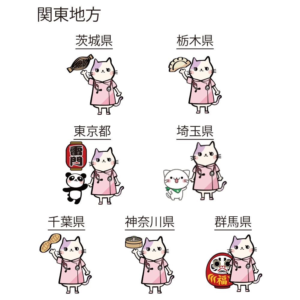 キャラぴた(47都道府県シリーズ) ミニサイズ