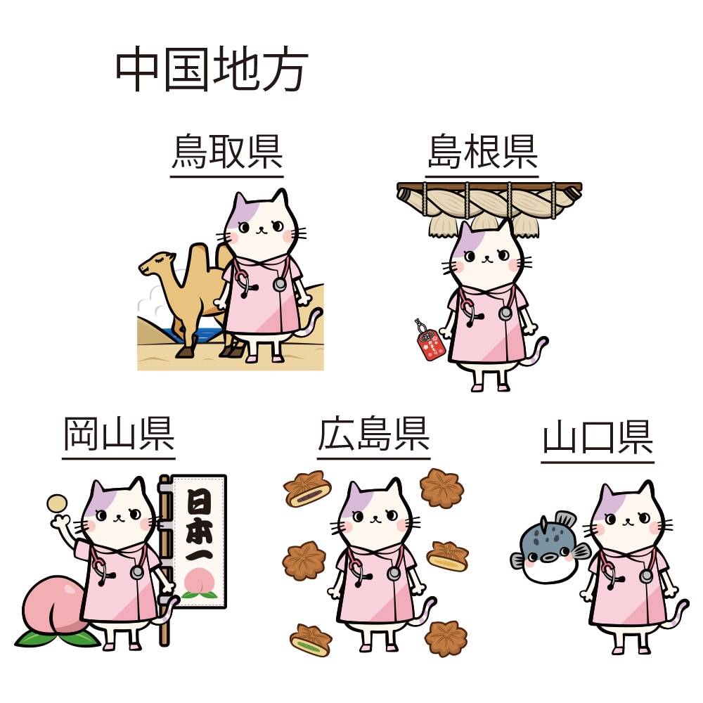 キャラぴた(47都道府県シリーズ) ミニサイズ