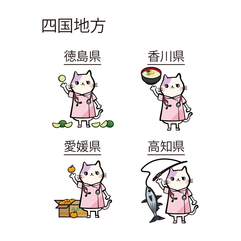 キャラぴた(47都道府県シリーズ) ミニサイズ