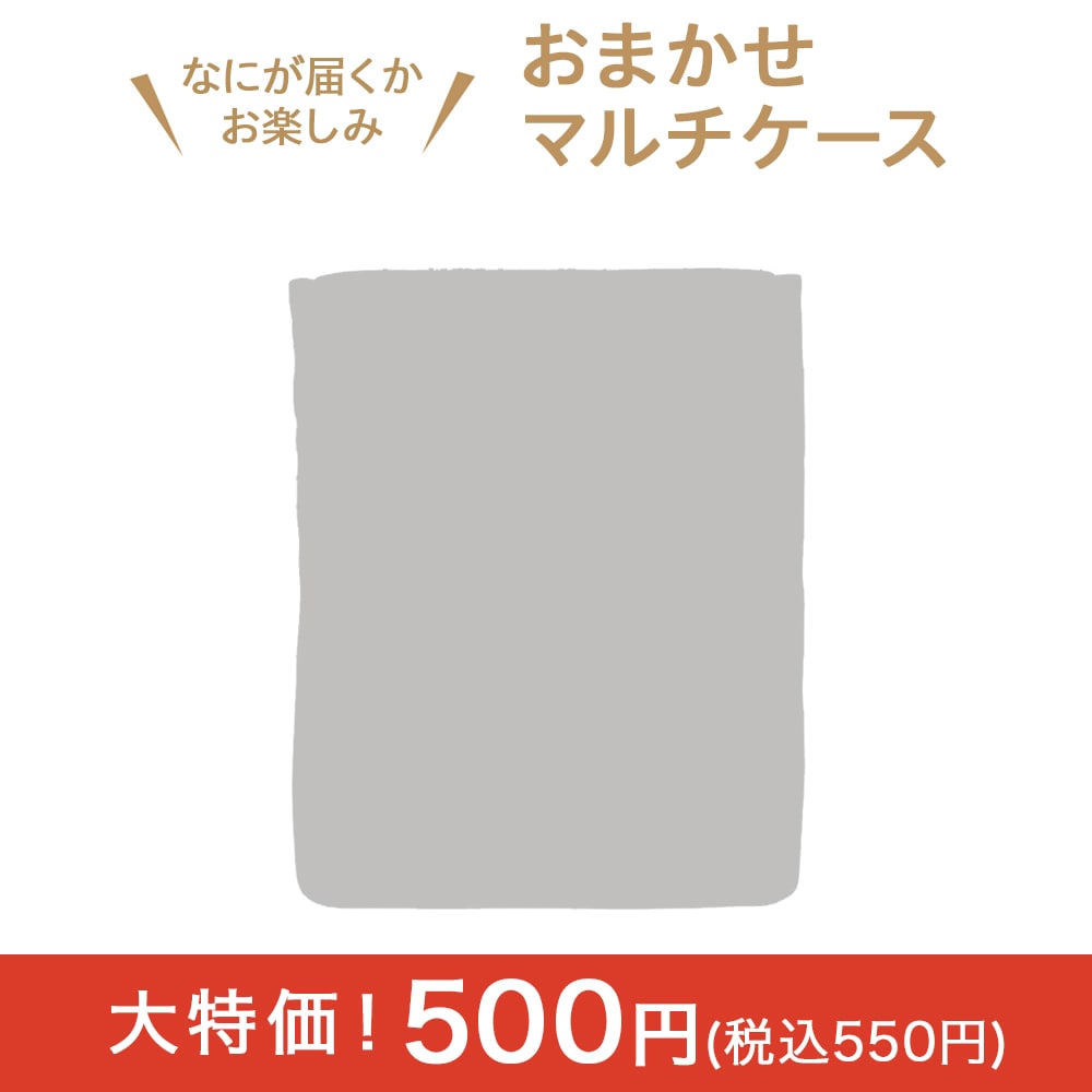 なにが届くかお楽しみ！マルチケース