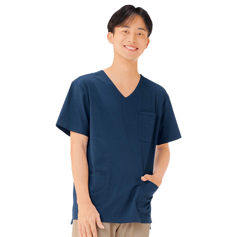 楽ちんなのにきちんと見えるスクラブみたいなTシャツ(男女兼用)