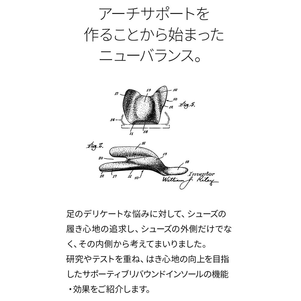 ニューバランス サポーティブリバウンドインソール