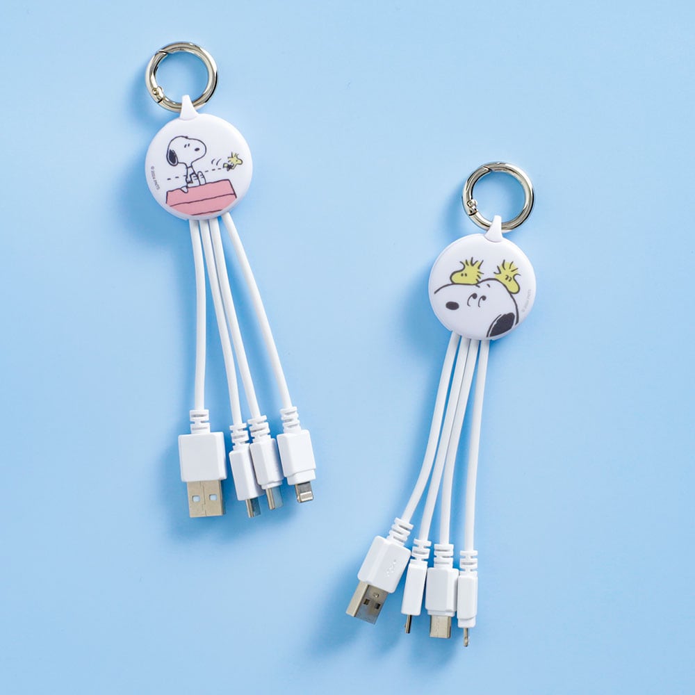 スヌーピー マルチ充電ケーブル