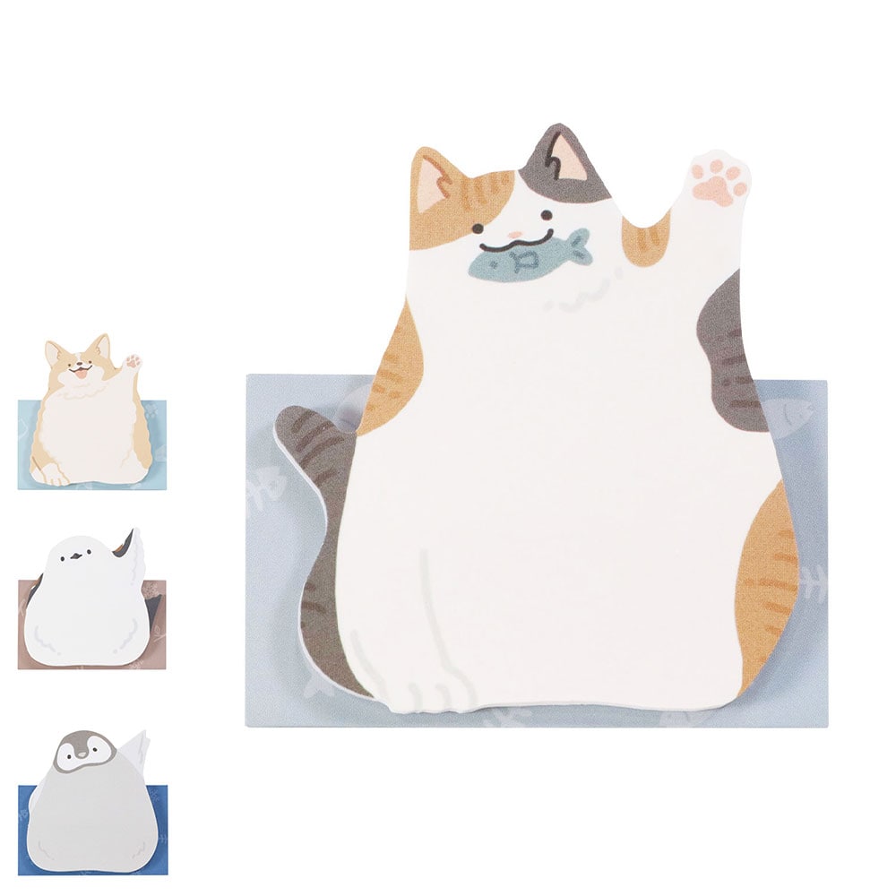 かわいいどうぶつのはーい！付箋