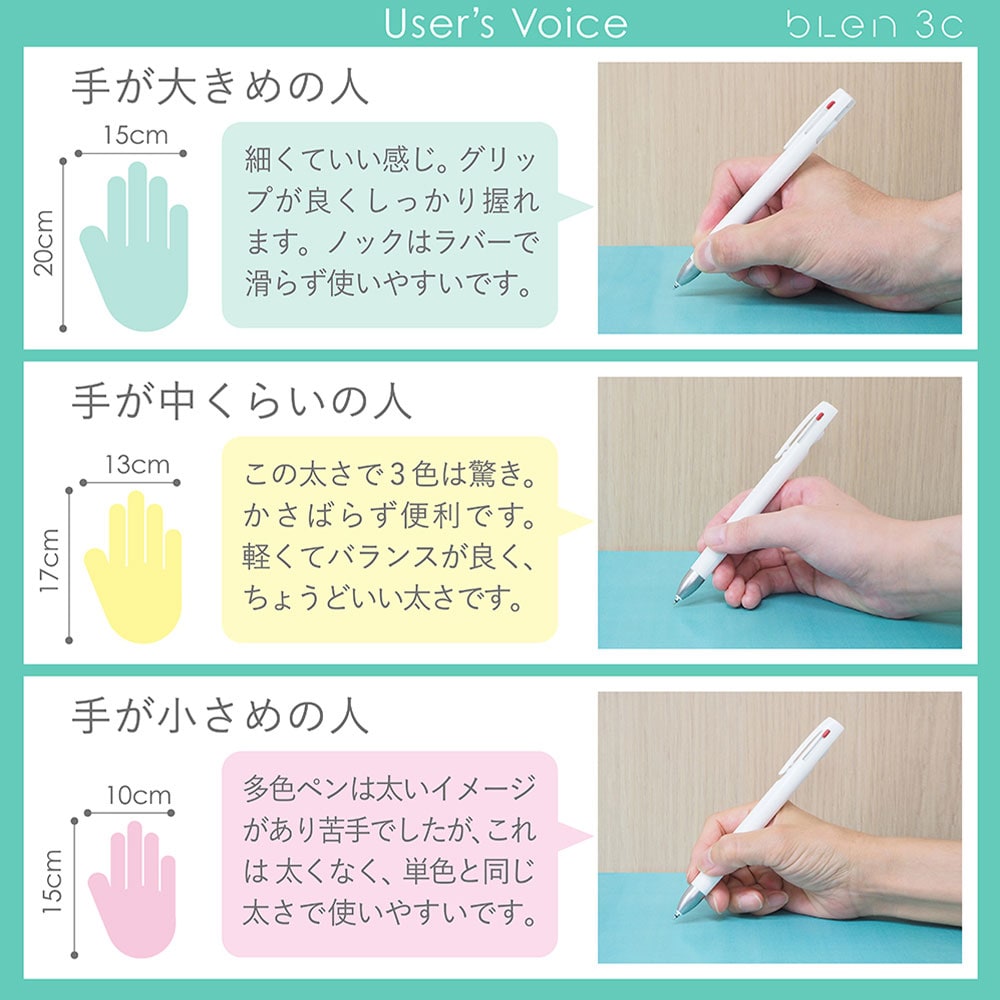3色ボールペン blen 3C 0.5