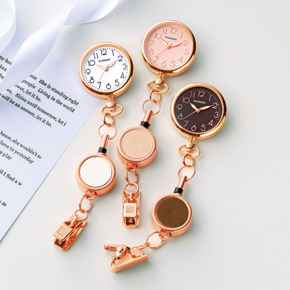 リール付きピンクゴールドウォッチ