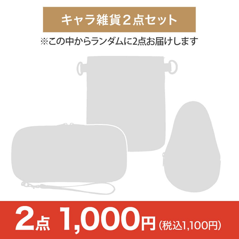 【特価・ブラックフライデー】キャラクター雑貨2点セット