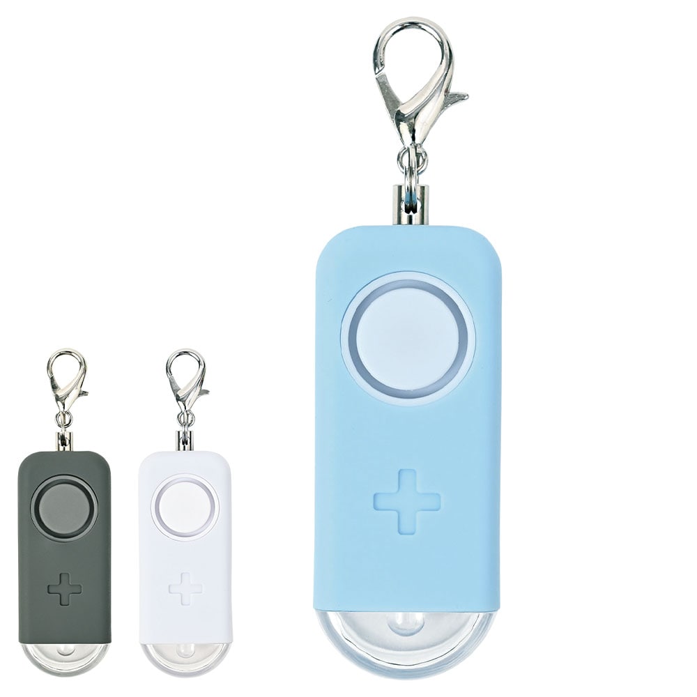 キーホルダーになるライト付ブザー