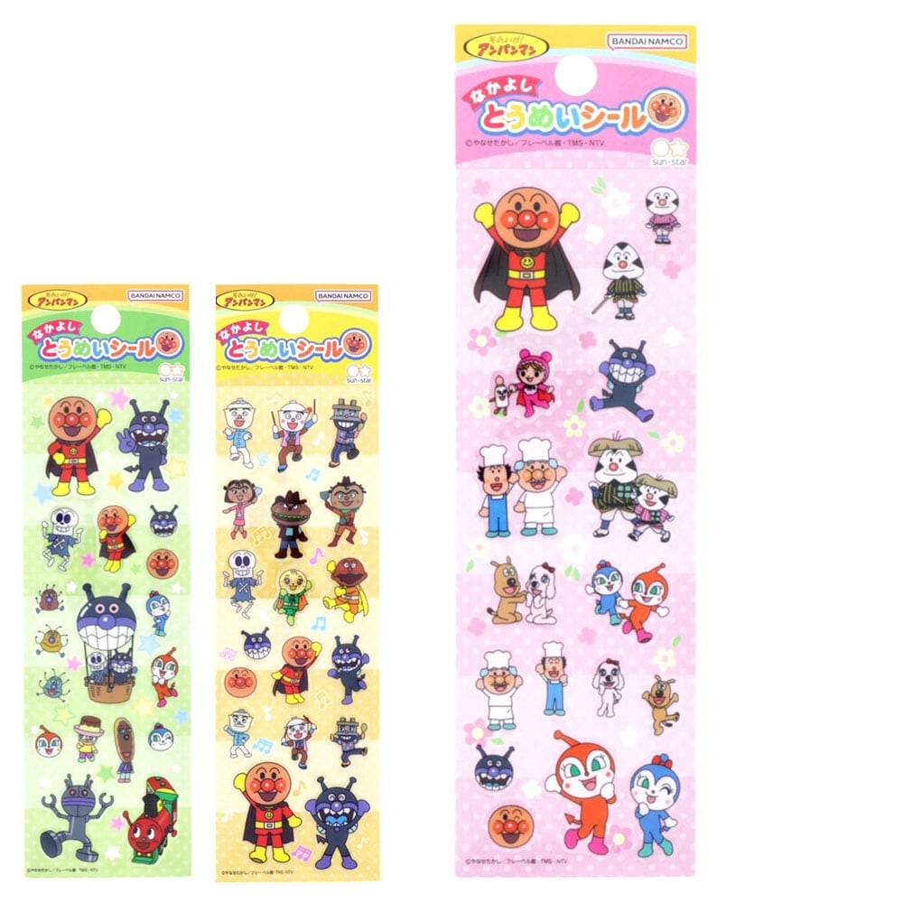 アンパンマン なかよしとうめいシール