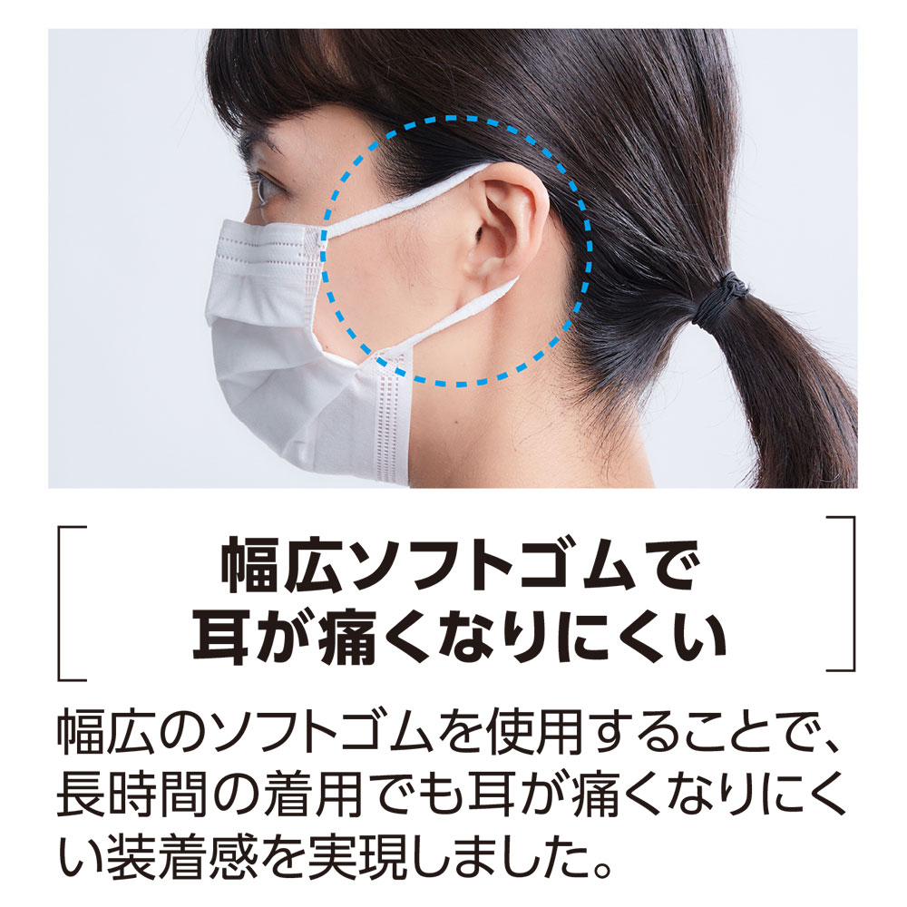 眼鏡が曇りにくいマスク ホワイト 個包装タイプ