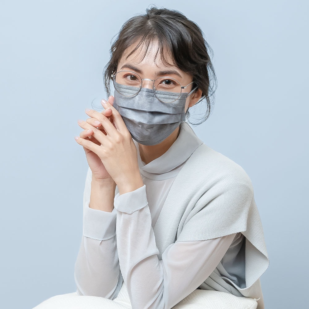 眼鏡が曇りにくいマスク  カラー 個包装タイプ