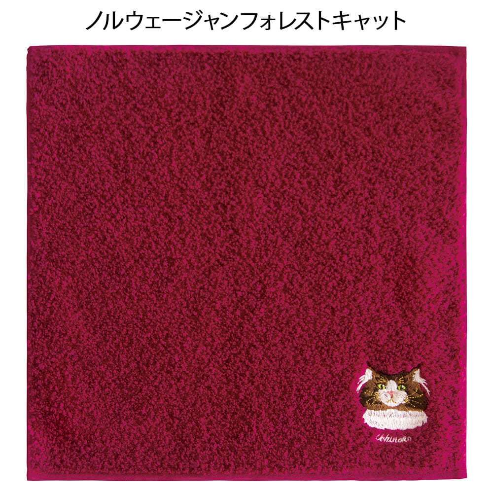 Uchinoko mate にゃんこシリーズ 刺繍ハンカチ(BOX入り)