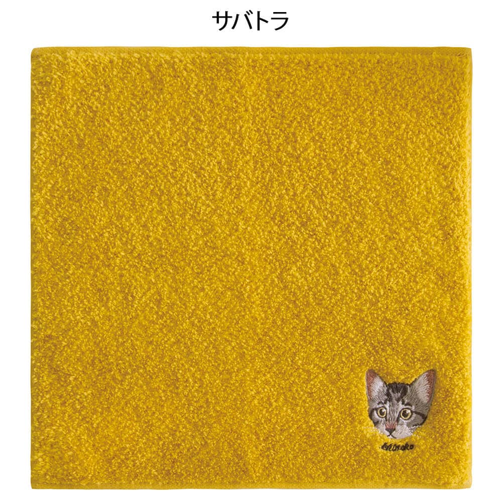 Uchinoko mate にゃんこシリーズ 刺繍ハンカチ(BOX入り)