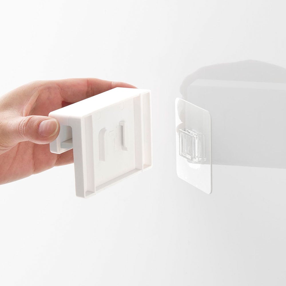 タワー フィルムフック差し込み式歯ブラシ＆チューブホルダー W9