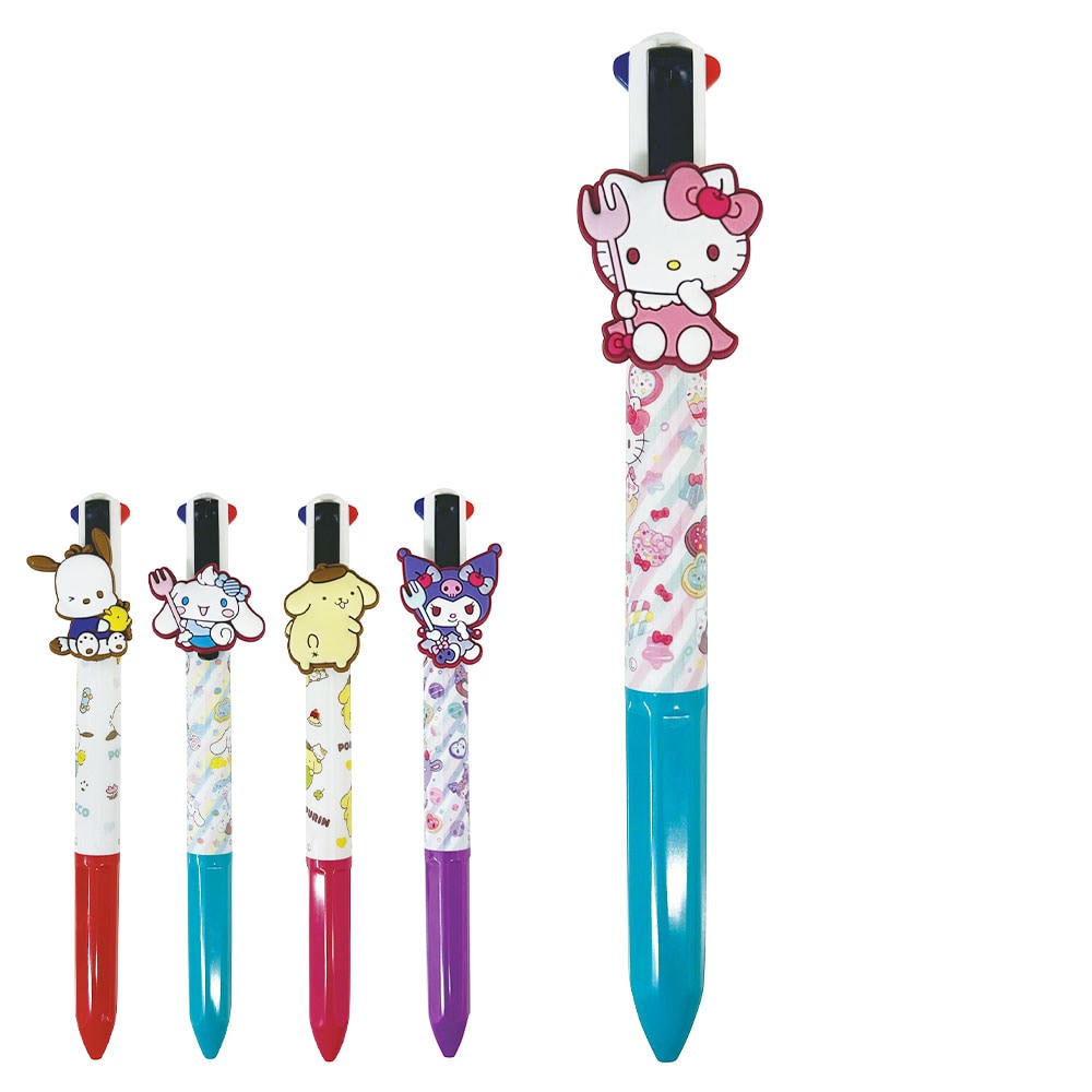 サンリオ マスコット付き4色ボールペン