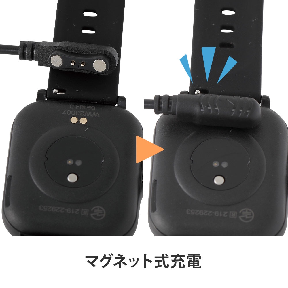 ommix 温度環境アラート付き健康管理スマートウォッチ WW23007