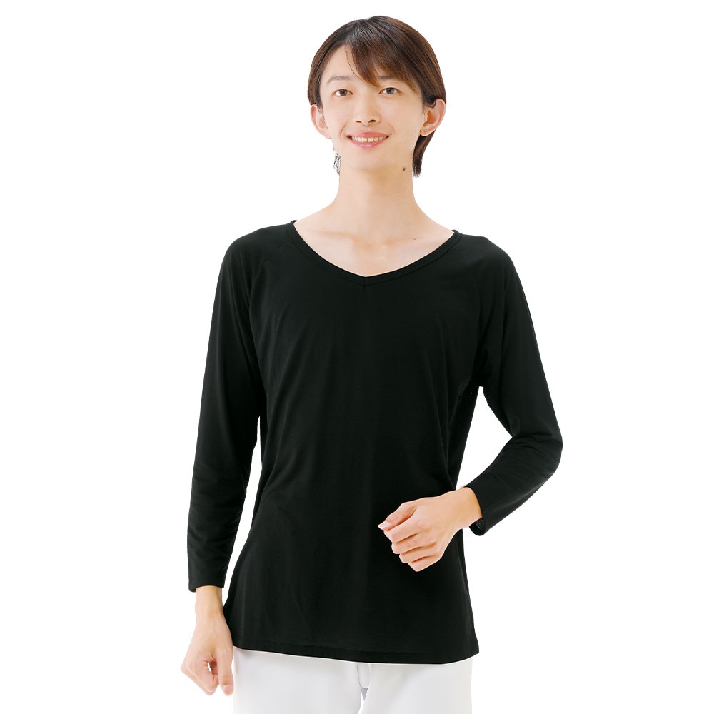 暑い日も寒い日も!温度調節スクラブインナー(男女兼用/8分袖)
