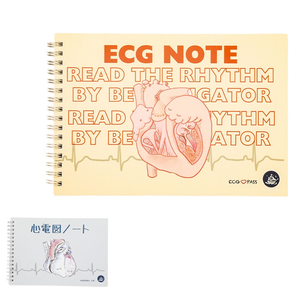ECG PASS 記録ノートA5サイズ 80枚 心電図シリーズ