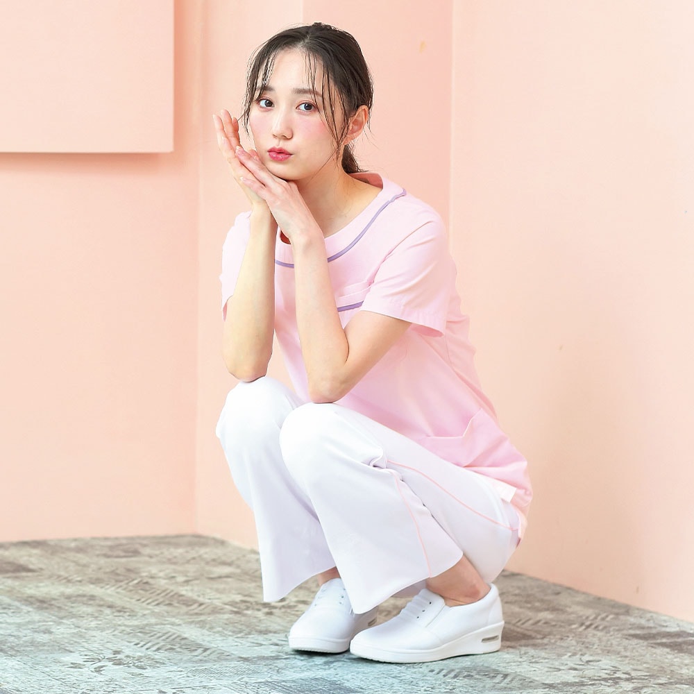 後ろゴムパイピングパンツ