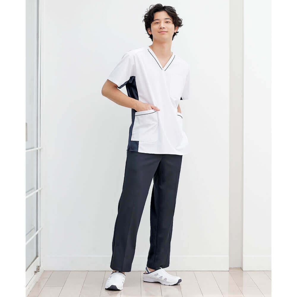 アクティブストレッチ ベーシックストレートパンツ (メンズ)