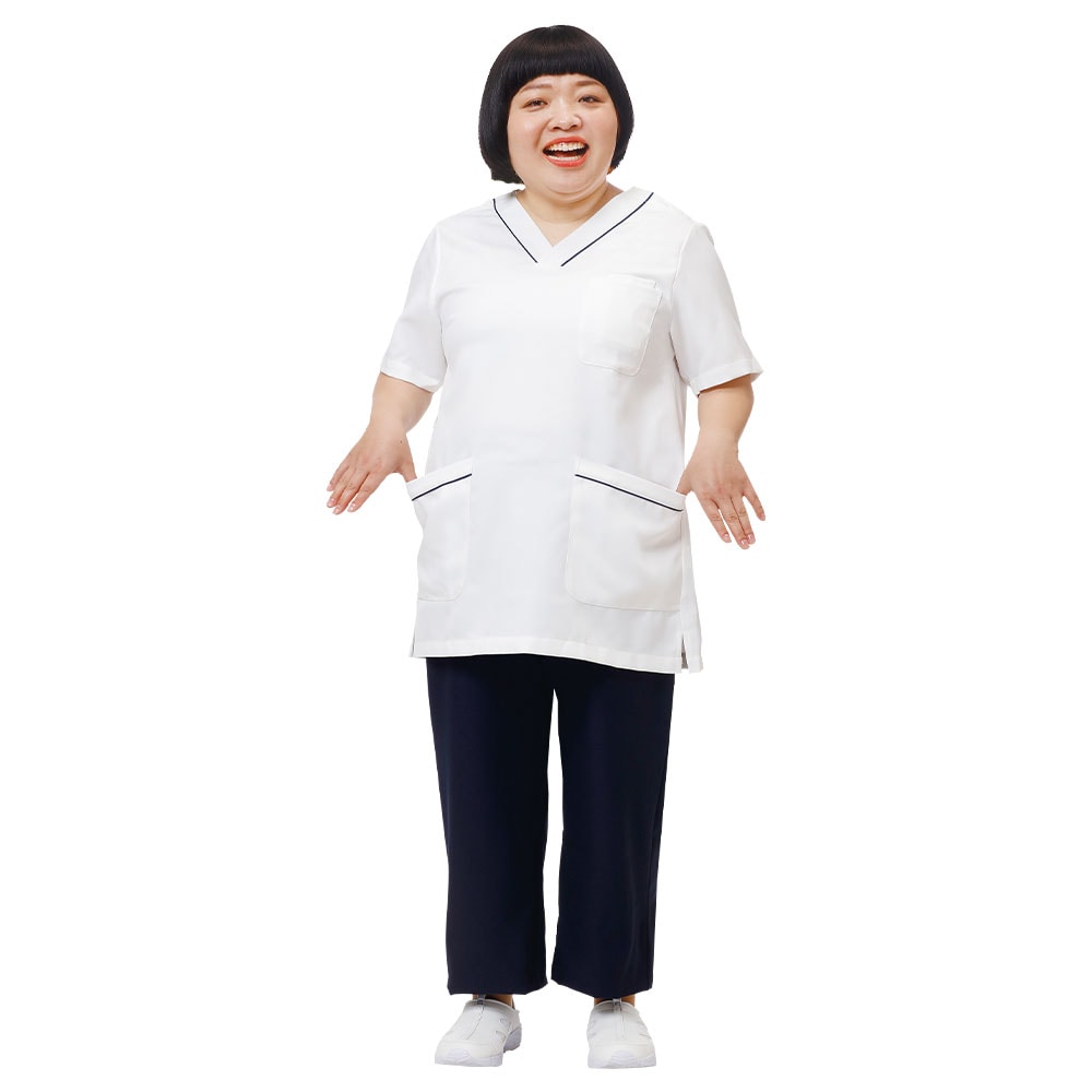 ナースリーエアリーテクスチャー ゆったり総ゴムパンツ