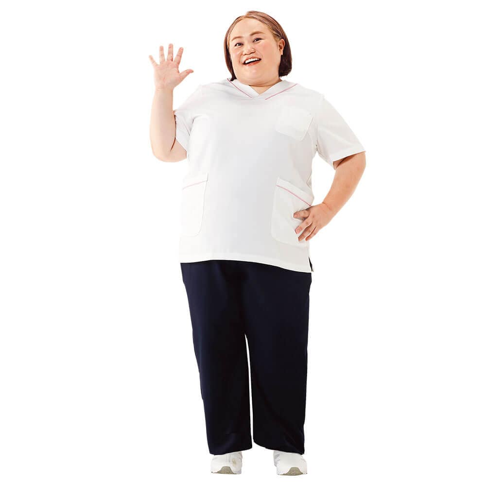 ナースリーエアリーテクスチャー ゆったり総ゴムパンツ