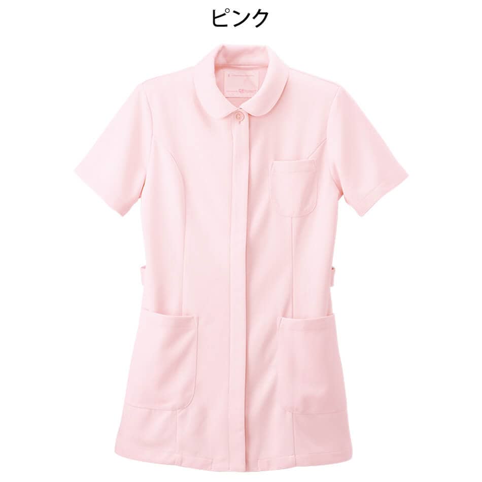 ロング丈丸衿ギャザージャケット