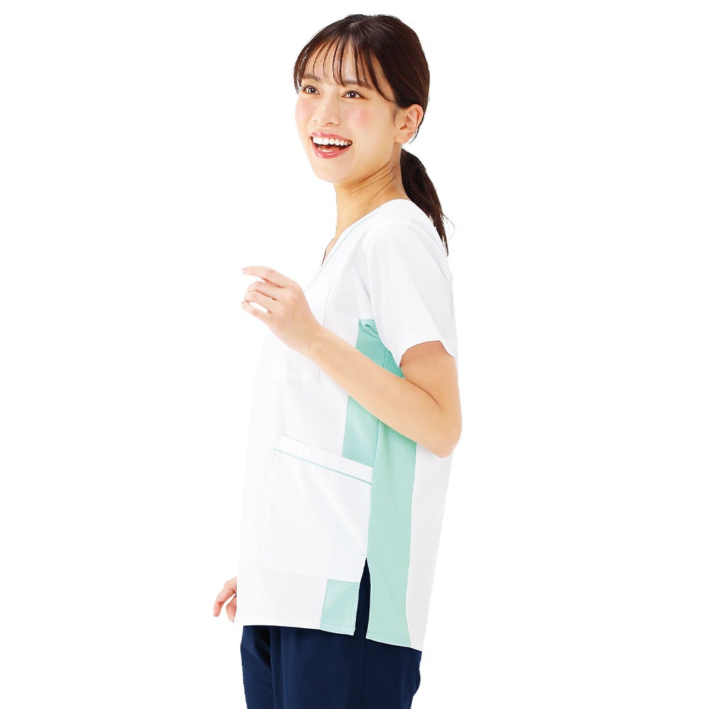 ストレッチ切替スクラブ(男女兼用)