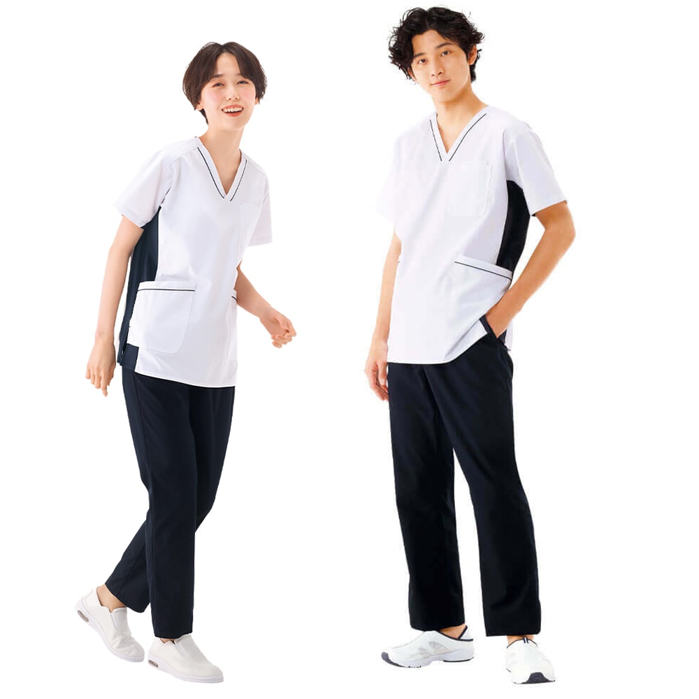 ストレッチ切替スクラブ(男女兼用)
